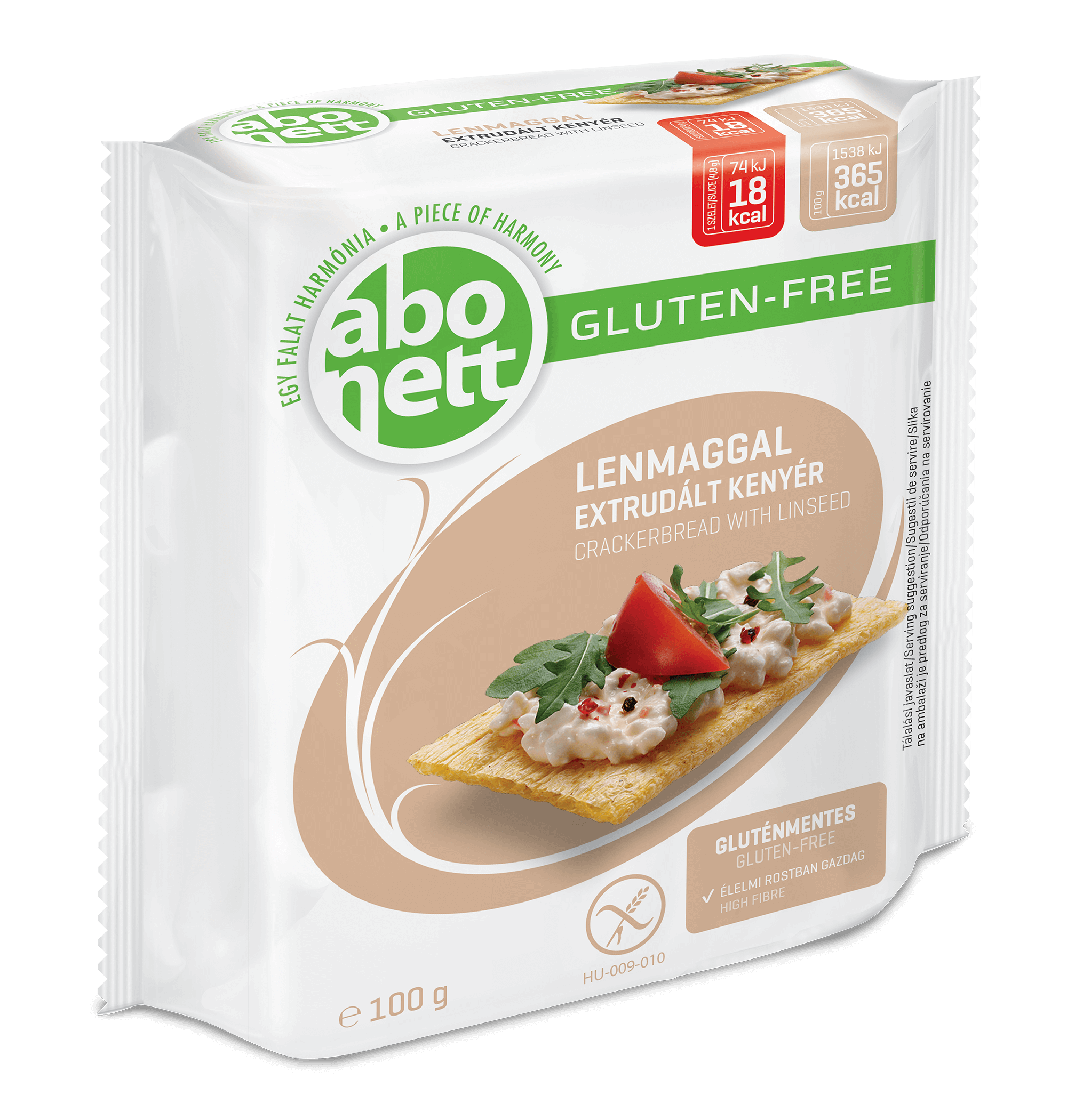 Lenmaggal Extrudált Kenyér